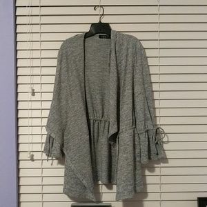 August Silk Gray Cardigan